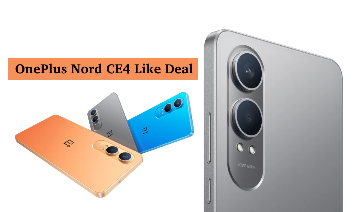 OnePlus's Nord CE4 Like Buy OnePlus's Nord CE4 Like Smartphone Today on Monthly EMI of Just ₹873 and Get Discount of ₹1500
