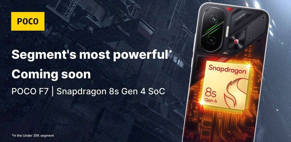 poco f7 POCO F7 features Snapdragon 8s Gen 4 SoC